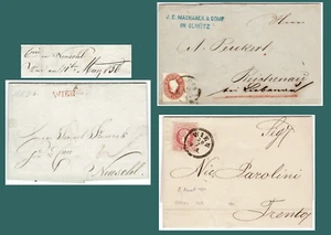 Österreichisches Kaiserreich: 3 Briefe zu Kronländern von 1830 - Bild 1 von 8