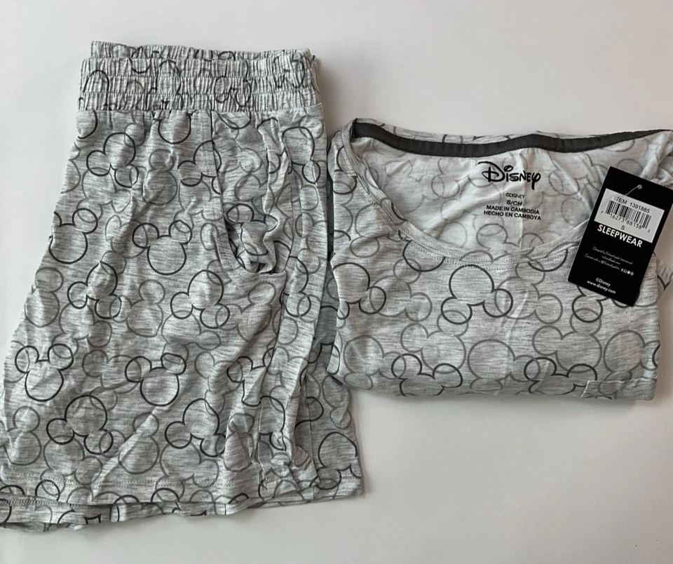 Disney Women's Short Pajama Set with Pockets 2-Piece Sleepwear 3X