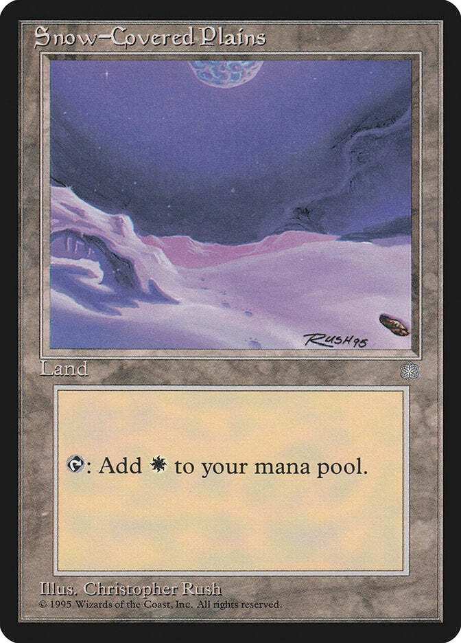 Snow-Covered Plains [Ice Age] Magic MTG - Image 1 of 1