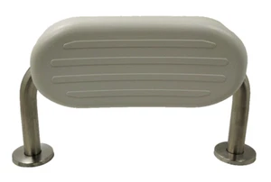 Disabled Padded Backrest  stainless steel Washroom Doc M White Dolphin U001 - Picture 1 of 22