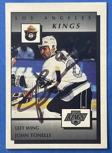 1989-90 Hand Signed Auto Smokey the Bear John Tonelli #13 Los Angeles Kings - Picture 1 of 2