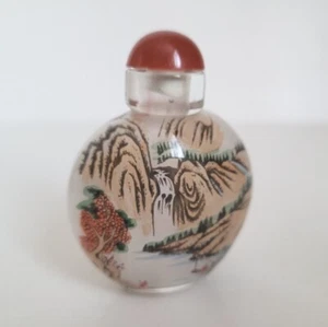 Vintage Glass Chinese Snuff Bottle - Picture 1 of 10