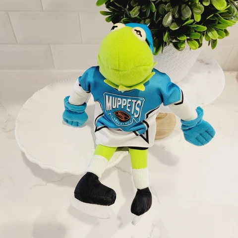 VINTAGE 1995 Muppets Kermit NHL Conference McDonald's Collector's Plush Toy Cover