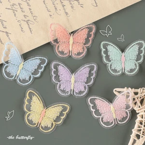 20PCS Butterfly Lace Applique Trim Butterfly Patches for Wedding Bridal Dress - Picture 1 of 18