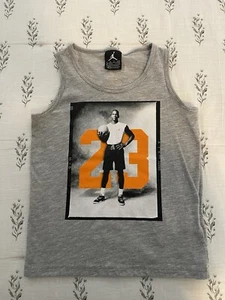 Air Jordan Boys XS 3-4 Years Gray Tank Top Young Michael Jordan 1985 - Picture 1 of 6