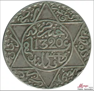 Morocco 2 1/2 Dirham 1321 (1903) / 6.25 Gr. Silver - London House MBC / V - Picture 1 of 2