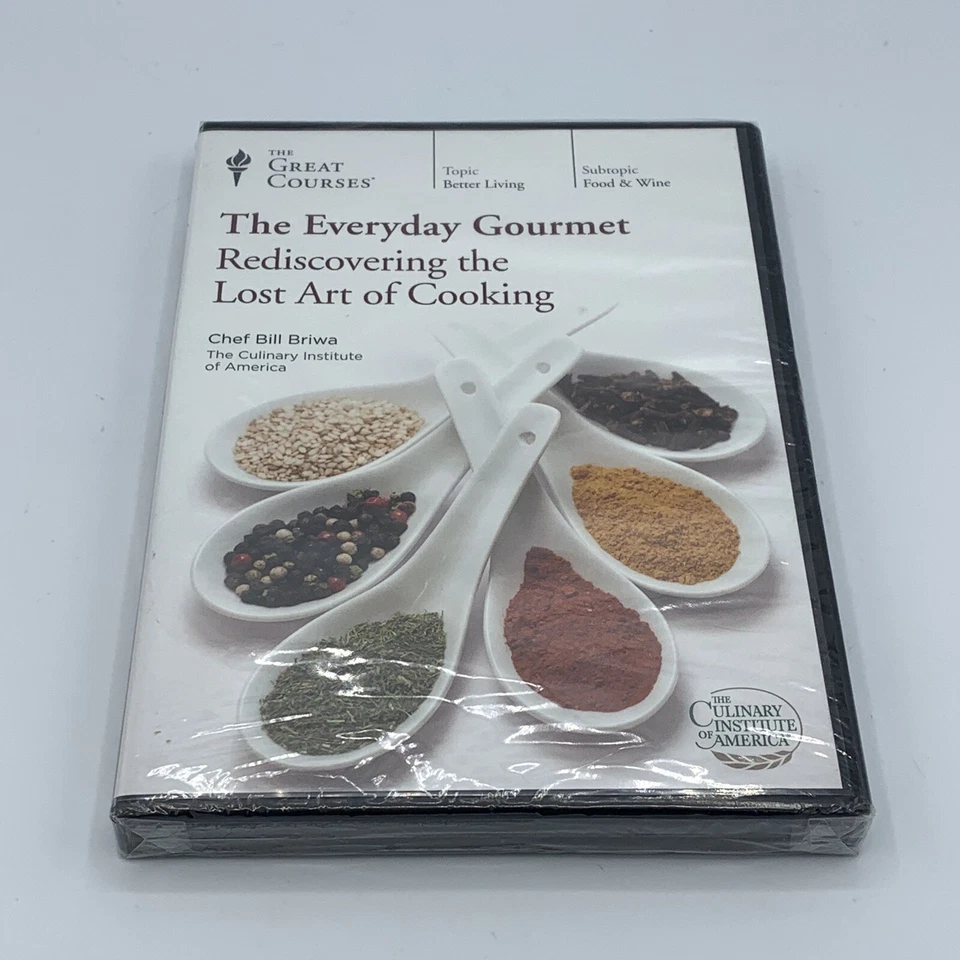 The Great Courses Rediscovering Lost Art of Cooking Everyday Gourmet 4 DVD Set