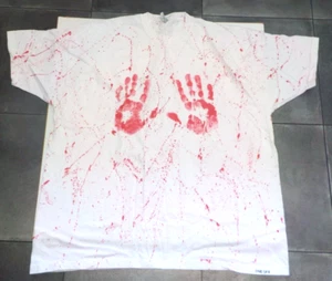 Mens 100% cotton T-shirt "Bloody Hands" size XXL, new. Great for Halloween. - Picture 1 of 3