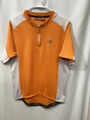 Nishiki Yellow 1/4 Zip Large Polyester Short Sleeve Cycling Shirt T14 - Image 1 of 4