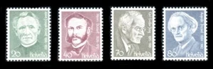 Switzerland: 1978 Portraits of Famous Figures (662-665) MNH - Picture 1 of 1
