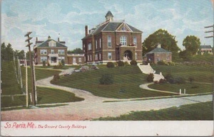 South Paris Maine Oxford County Buildings Posted 1908 Postcard - Picture 1 of 2