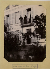 France Nice Une villa  Vintage print Tirage citrate  11x16  Circa 1890 