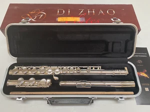 New Di Zhao/DiZhao D 100COA Flute, Silver Plated, C Foot, Offset G; with Case - Picture 1 of 5