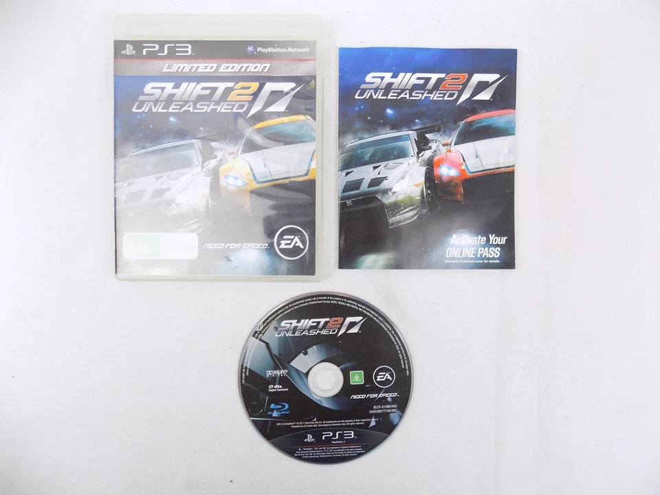 Mint Disc PlayStation 3 PS3 Limited Edition Shift 2 Unleashed - Inc Manual - Image 1 of 1