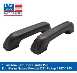 PAR DE TIRADORES DE MANIJA DE PUERTA REPOSABRAZOS PARA NISSAN NAVARA D21 FRONTIER 1987 1988 - 1995 - Imagen 1 de 3