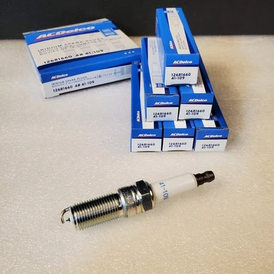 ACDelco 41-109 Iridium Spark Plug - 8 Pack - 12681660 For GMC Chevy Cadillac... - Image 1 of 4