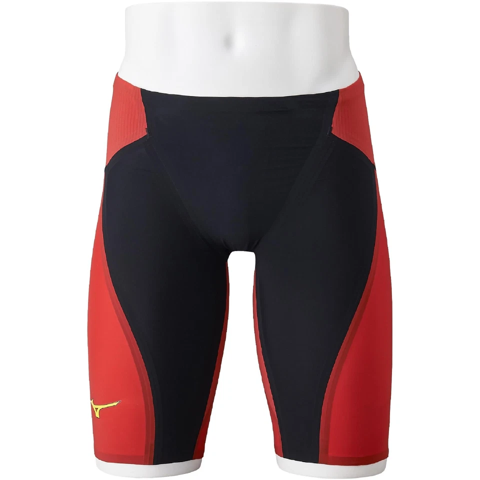 Mizuno Men's G ET Half Spats FINA Approved N2MBA503 96 Black x RedNEW