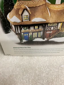 DEPT 56 Dickens’ Village ALDEBURGH MUSIC BOX SHOP NIB #58442 Limited Retired - Picture 1 of 11