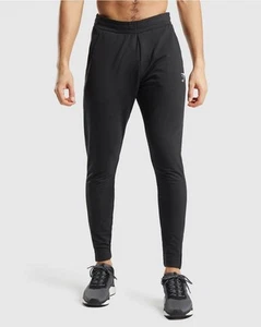 Gymshark Critical 2.0 Black Joggers A1A1Z Size Small Slim Fit Zip Side Pockets - Picture 1 of 7