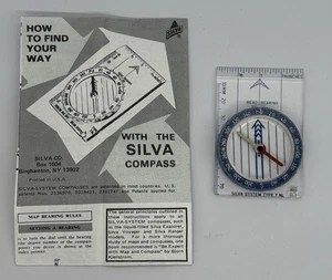 New SILVA SYSTEM TYPE 7 NL Compass w/Instruction Manual Made in Sweden - Picture 1 of 5