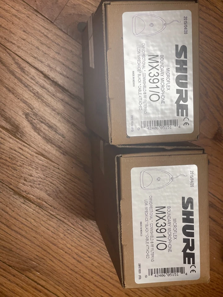 Shure MX393/O Condenser Microphone -Black (Qty 2) - Image 1 of 1