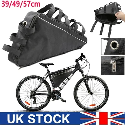 39/49/57cm Mountain Bike Triangle Tube Frame Bag Bicycle E-bike Battery Storage - Image 1 of 4