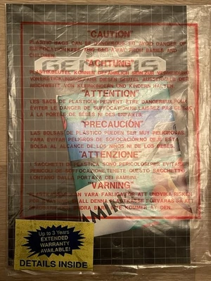 Sega Genesis Video Game System Instruction Manual Fold Out Poster - Image 1 of 2