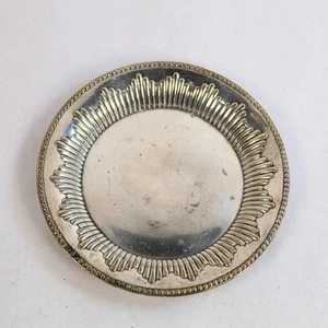 Vintage Art Deco Swedish GAB MS Silver Plate Saucer 4.5" Diameter Pre-Owned - Picture 1 of 5