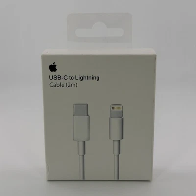 Apple USB-C to Lightning Cable 2m MKQ42AM/A Original New - Image 1 of 4