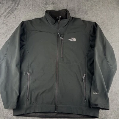 The North Face Apex Jacket Men's XL Black Full Zip Softshell Outdoor - Image 1 of 4