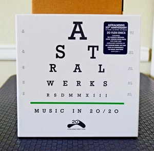 Astralwerks 20/20, 20 7"Flexi Discs playable on any record player, RSD 2013, NEW - Picture 1 of 7