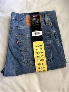 Levis 505 Regular Straight Leg Hellblau Herren Jeans Neu mit Etikett Gr. 32 W 30 L - Bild 1 von 2