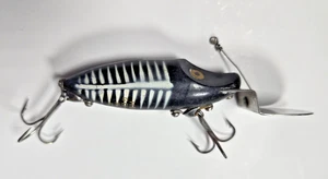 Heddon Go-Deeper River Runt - Vintage Black and White Shore Minnow Color - Picture 1 of 11