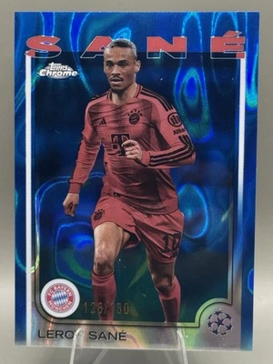Leroy Sane Bayern Munich Galatasaray 2025 Topps Chrome UCC Blue Lava /150 - Image 1 of 2