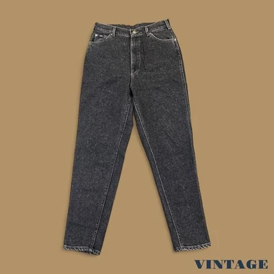 Pantalones de mezclilla Lee vintage años 90 pierna cónica mamá gris carbón W29 L30 Foto 1 de 3