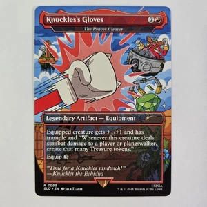 Knuckles's Gloves - The Reaver Cleaver Secret Lair: Sonic Turbo Gear MTG SLD - Imagen 1 de 2