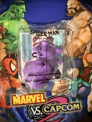 Spider Man Into the Spider Verse McDonalds HAPPY Meal Toy 2018 #3 Spider Gwen - Image 1 of 2