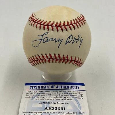 🔴Larry Doby HOF Signed OAL Baseball PSA/DNA COA Cleveland Indians🔴  - Image 1 of 3
