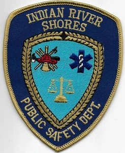 FLORIDA  Indian River Shores Police D.P.S. Polizei Patch Abzeichen Insignia 12cm - Bild 1 von 1