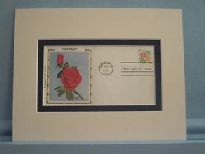 Honoring Flowers - The Portrait Rose & the First Day Cover of of its own Stamp - Picture 1 of 1