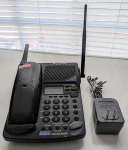 Panasonic KX-TC1868B Cordless Telephone Phone w/ Base & AC Adapter GREAT COND ! - Zdjęcie 1 z 3