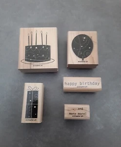 Birthday Whimsy Rubber Stamps  Set of 5  Stampin' Up! - Picture 1 of 10