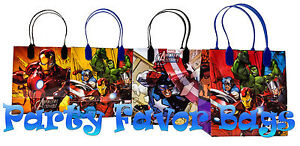 36 pcs Marvel Avengers Party Favor Bags Candy Treat Birthday Loot Gift Sack Bag