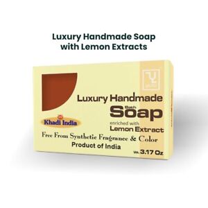 HANDMADE LEMON EXTRACT SOAP FOR TANNING AND PIGMENTATION OF SKIN 0.85GMPack Of 2
