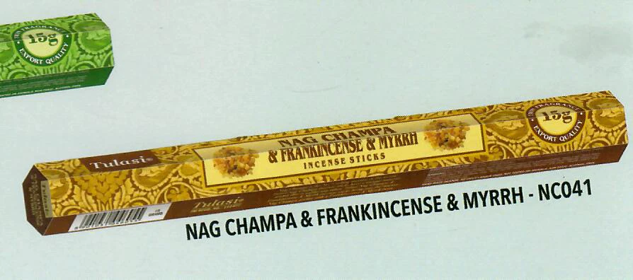 Tulasi Nag champa / Frankincense incense sticks [6 Pack of 15 Gms ] 120sticks - Image 1 of 1