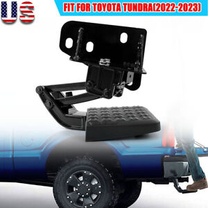 For Toyota Tundra 2022 2023 Folding Foot Pedal Bed Step Rear Restractable Kit `