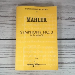 Kalmus Miniature Scores Mahler No.3 in D Minor - Picture 1 of 8