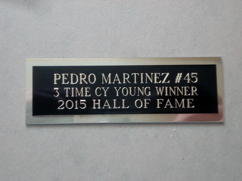 Pedro Martinez Nameplate For A Baseball Ball Card Plaque Or Ball Cube 1" X 3" Cover