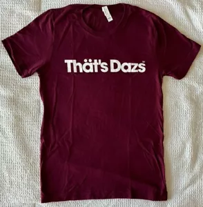 Camiseta Haagen Dazs Para Hombres Pequeña That's Dazs Borgoña Bella Lona Delgada Nueva Sin Etiquetas S - Imagen 1 de 6
