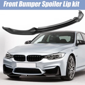 CS Style Front Bumper Splitter Lip Carbon Paint For BMW M3 F80 M4 F82 F83 15-20 - Picture 1 of 12